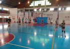 Vóley entrena en el Estadio Ángel Fenner