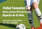 Fútbol Femenino en CAF