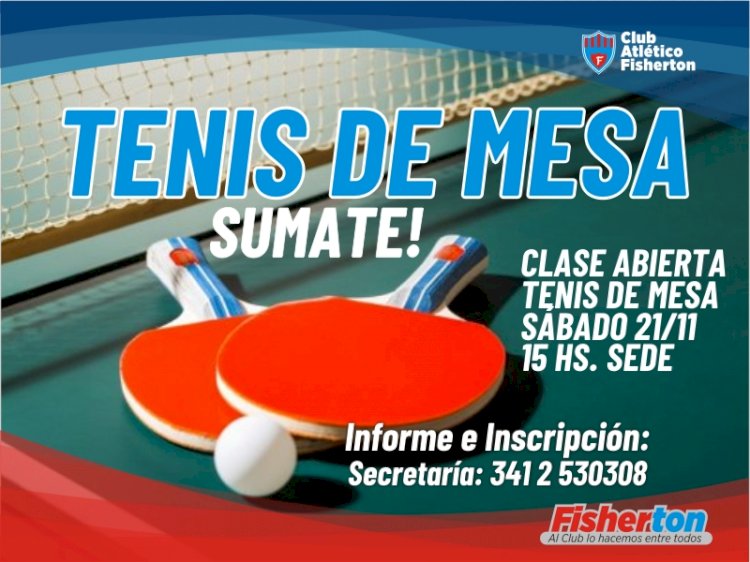 Clase Abierta de Tenis de Mesa