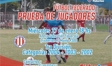 Fútbol: pruebas de jugadores