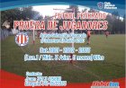 Fútbol: pruebas de jugadores