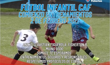 Comienzan los entrenamientos de Fútbol Infantil