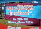 Fútbol: pruebas de jugadores