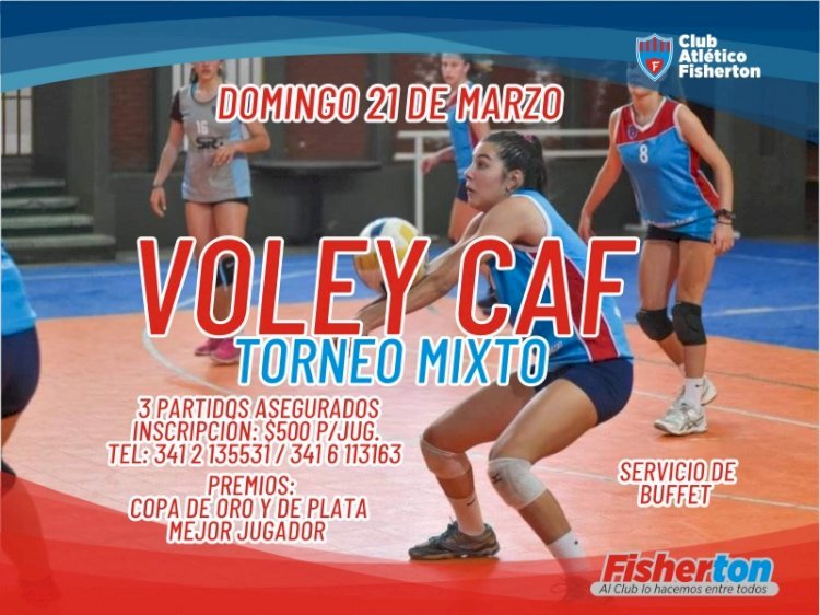 Se viene el Torneo Mixto de Vóley