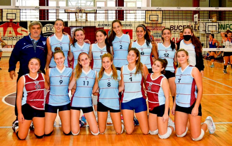 Festejo de la Primera de Vóley en Ramallo