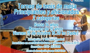 Tenis de Mesa: torneo reprogramado al viernes
