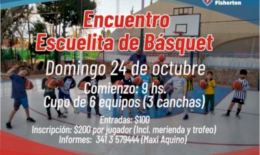 Encuentro de Escuelitas de Básquet en la Sede