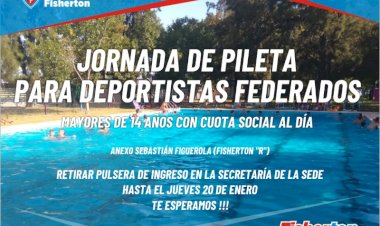 Jornada de Pileta para Deportistas Federados