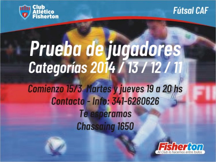 Practicá Futsal en Fisherton!