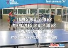 Tenis de Mesa en la Sede