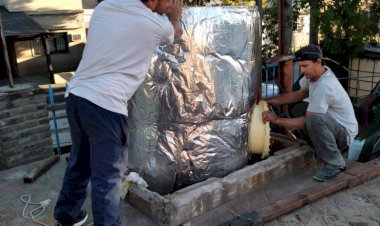 Comenzó a instalarse la nueva caldera de la PileCAF
