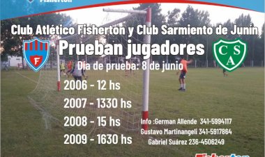 Fútbol: prueba de jugadores en el Anexo