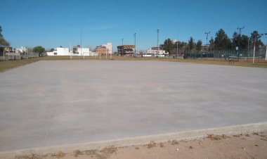 Continúa la construcción del Playón Deportivo
