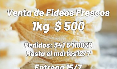 Waterpolo: venta de fideos frescos